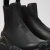 Herren CamperLab Lassige Schuhe | Schwarze Stiefelette Aus Leder