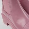 Damen CamperLab Stiefeletten | Rosa Chelseastiefel Fur Damen Aus Leder