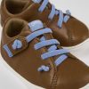 Kinder CamperLab Sneaker | Brauner Basketballschuh Aus Leder