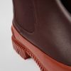 Damen CamperLab Stiefeletten | Chelsealederstiefel Fur Damen In Rot Und Braun