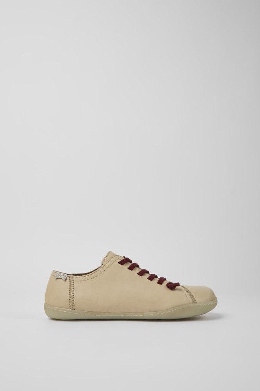 Damen CamperLab Sneaker | Beiger Damenschuh Aus Leder