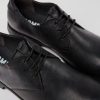 Herren CamperLab Elegante Schuhe | Schwarzer Herrenschnurschuh Aus Leder