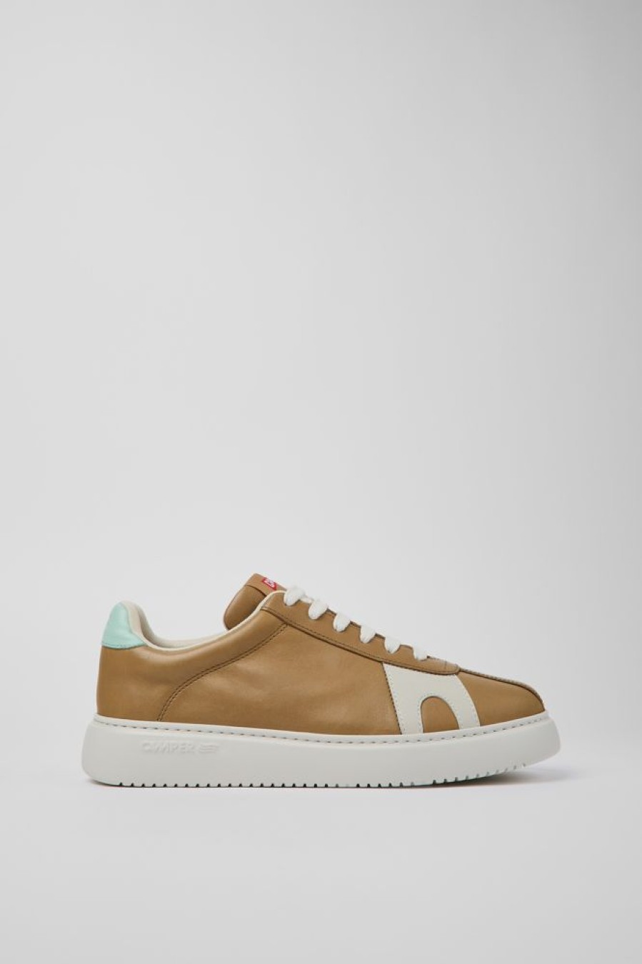 Herren CamperLab Sneaker | Brauner Herrensneaker Aus Leder