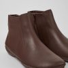 Damen CamperLab Stiefeletten | Braune Damenstiefelette Aus Leder