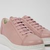 Damen CamperLab Sneaker | Rosafarbener Damensneaker Aus Leder