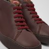 Herren CamperLab Lassige Schuhe | Brauner Herrensneaker Aus Leder