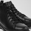 Herren CamperLab Elegante Schuhe | Schwarze Herrenstiefelette Aus Leder