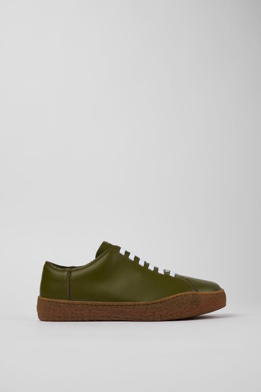 Herren CamperLab Sneaker | Gruner Herrensneaker Aus Leder