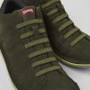 Herren CamperLab Lassige Schuhe | Gruner Sneaker Aus Nubukleder