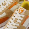 Damen CamperLab Sneaker | Damensneaker Aus Nubukleder Weis/Beige/Orange