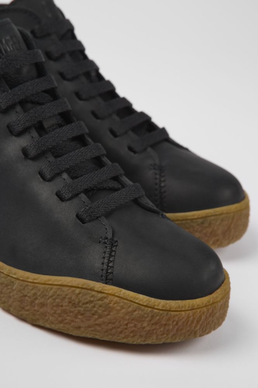 Damen CamperLab Stiefeletten | Schwarzer Damenschuh Aus Leder