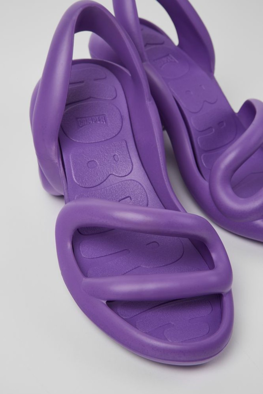 Damen CamperLab Sneaker | Violette Absatzsandalen Aus Synthetikmaterial