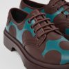 Damen CamperLab Sneaker | Damenschuh Aus Leder In Weinrot Und Blau