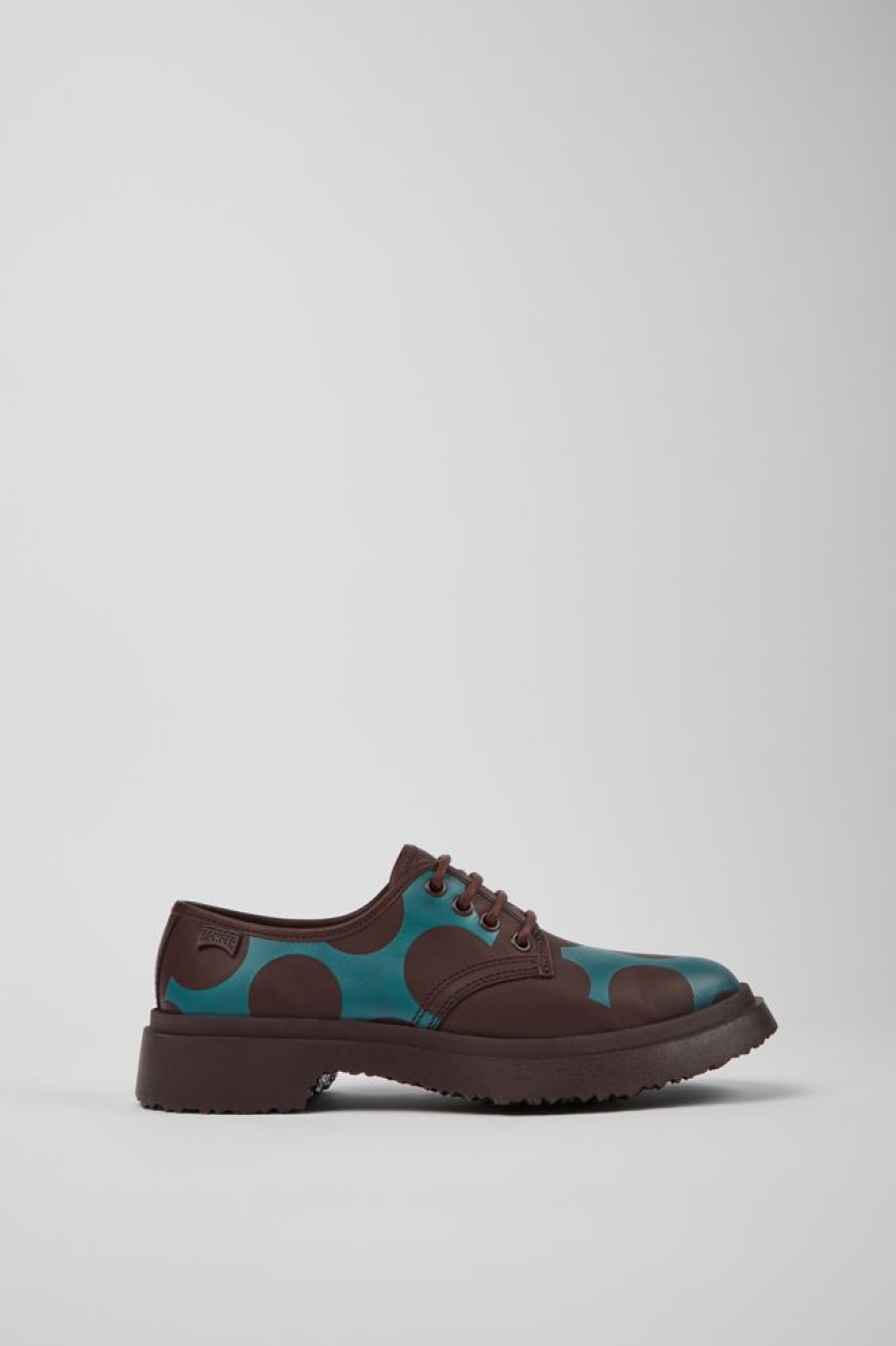 Damen CamperLab Sneaker | Damenschuh Aus Leder In Weinrot Und Blau