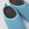 Herren CamperLab Lederfreie Schuhe | Blauer Hausschuh Fur Herren Aus Wolle Und Viskose