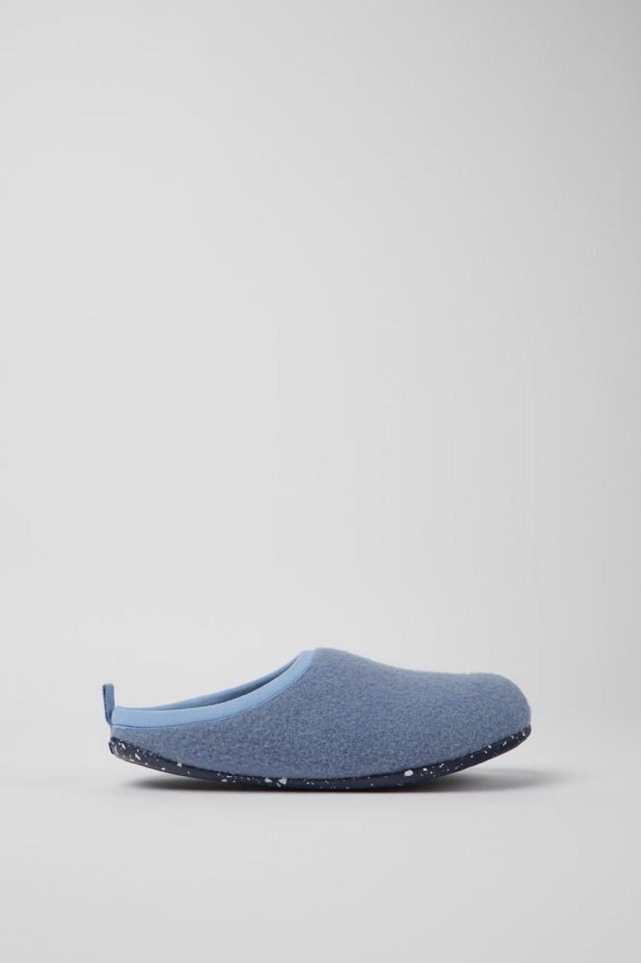 Damen CamperLab Slipper | Blauer Wollhausschuh Fur Damen