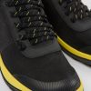 Herren CamperLab Lassige Schuhe | Schwarze Herrenstiefelette Aus Textil