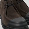 Herren CamperLab Elegante Schuhe | Grauer Herrenschuh Aus Nubukleder