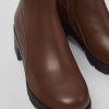 Damen CamperLab Stiefeletten | Braune Damenstiefelette Mit Reisverschluss