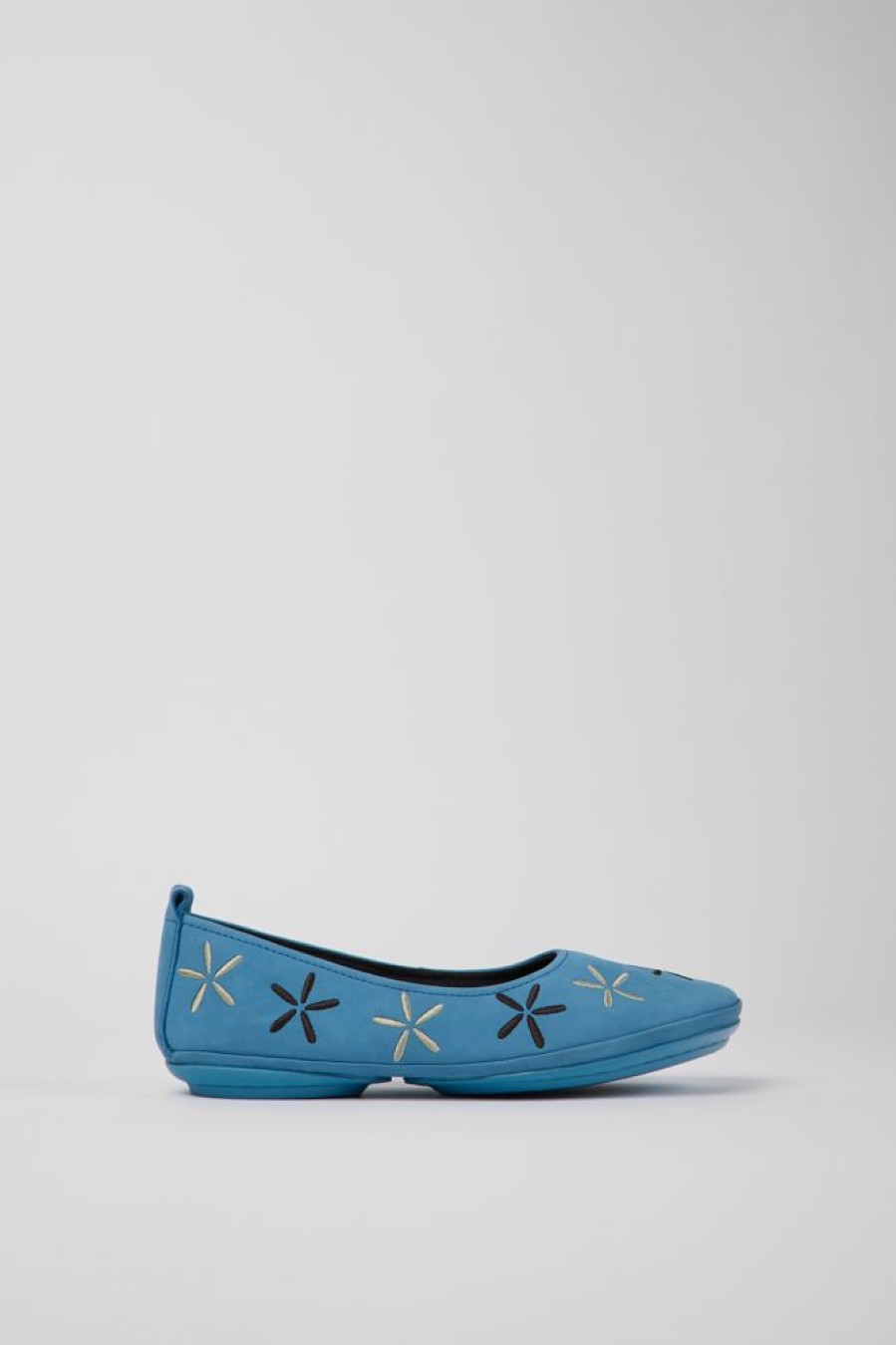 Damen CamperLab Sneaker | Blaue Damenballerinas Aus Nubukleder