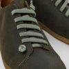 Herren CamperLab Lassige Schuhe | Grungrauer Herrenschuh Aus Nubukleder