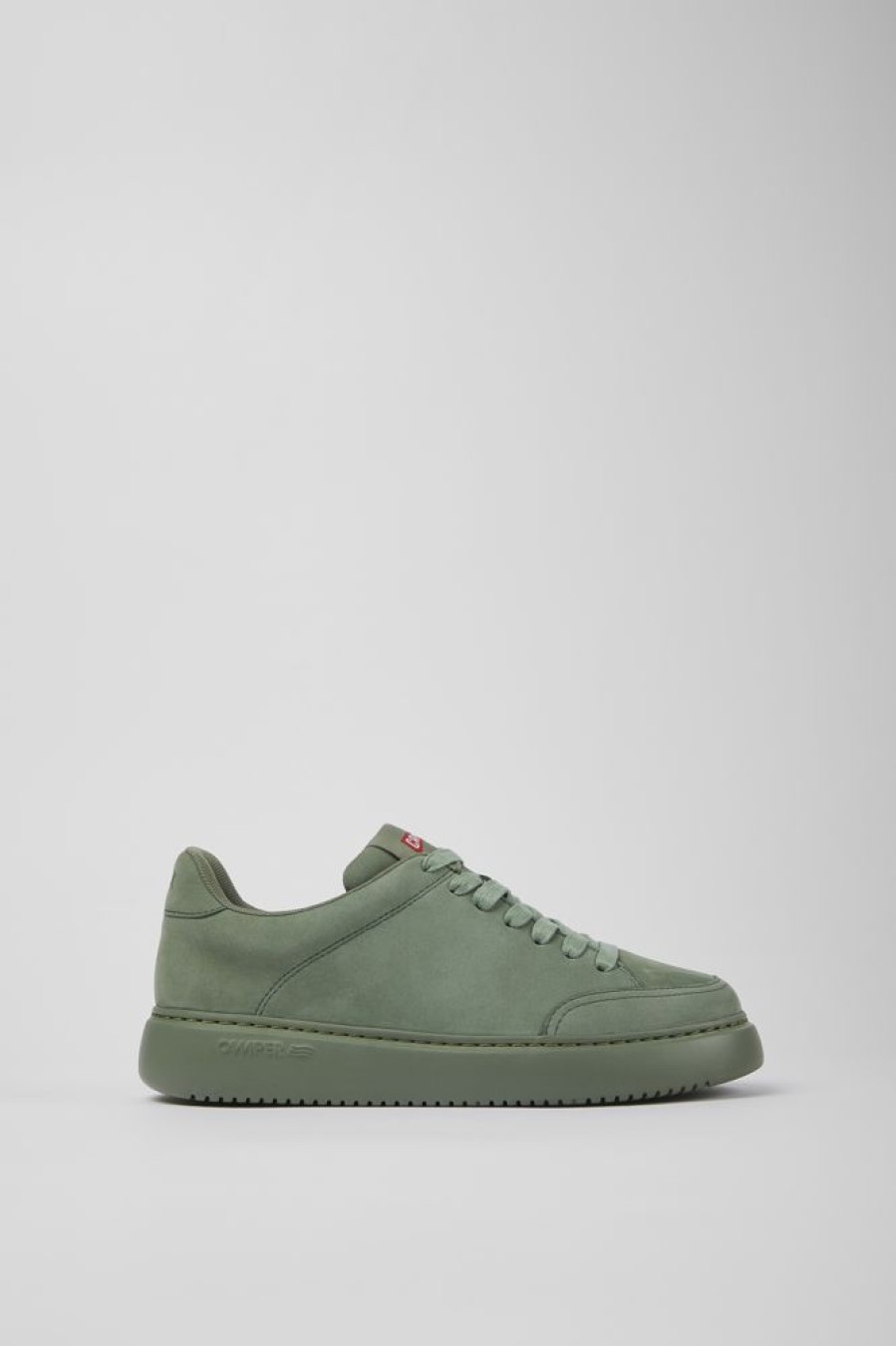 Damen CamperLab Sneaker | Gruner Damensneaker Aus Nubukleder