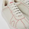 Herren CamperLab Sneaker | Weiser Herrensneaker Aus Leder