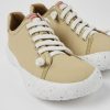 Herren CamperLab Lederfreie Schuhe | Beiger Herrensneaker Aus Textil