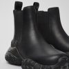 Damen CamperLab Stiefeletten | Schwarze Stiefelette Aus Leder