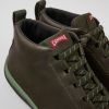 Damen CamperLab Stiefeletten | Gruner Damensneaker Aus Leder