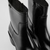 Damen CamperLab Stiefeletten | Schwarze Damenstiefelette Aus Leder