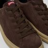 Herren CamperLab Sneaker | Brauner Herrensneaker Aus Nubukleder