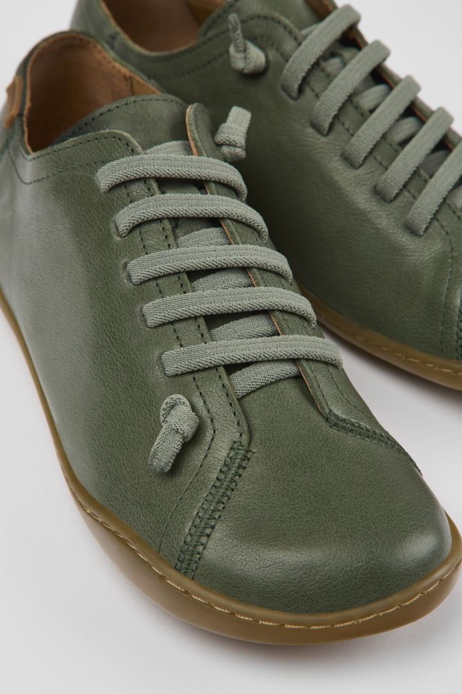 Damen CamperLab Sneaker | Gruner Damenschuh Aus Leder