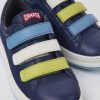 Kinder CamperLab Klettverschluss | Blauer Kindersneaker Aus Leder