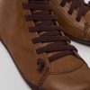 Damen CamperLab Stiefeletten | Braune Damenstiefelette Aus Leder