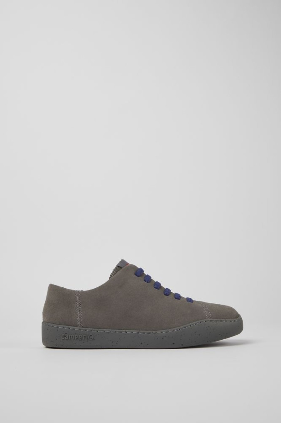 Herren CamperLab Sneaker | Grauer Herrensneaker Aus Nubukleder