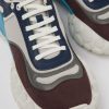 Herren CamperLab Lassige Schuhe | Mehrfarbiger Herrensneaker Aus Textil Und Nubuk