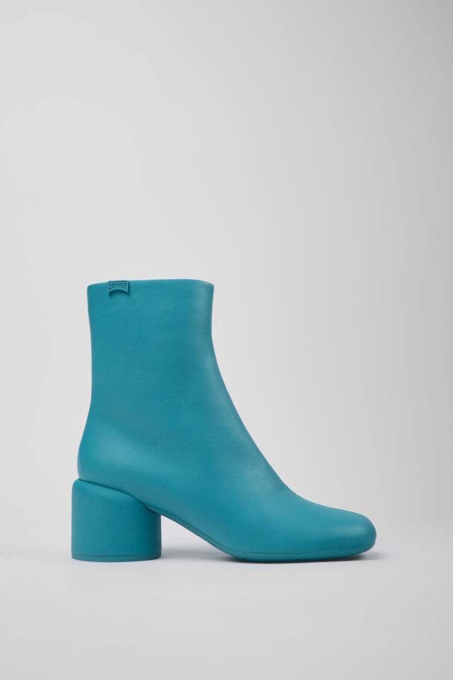 Damen CamperLab Stiefeletten | Blauer Damenstiefel Aus Leder