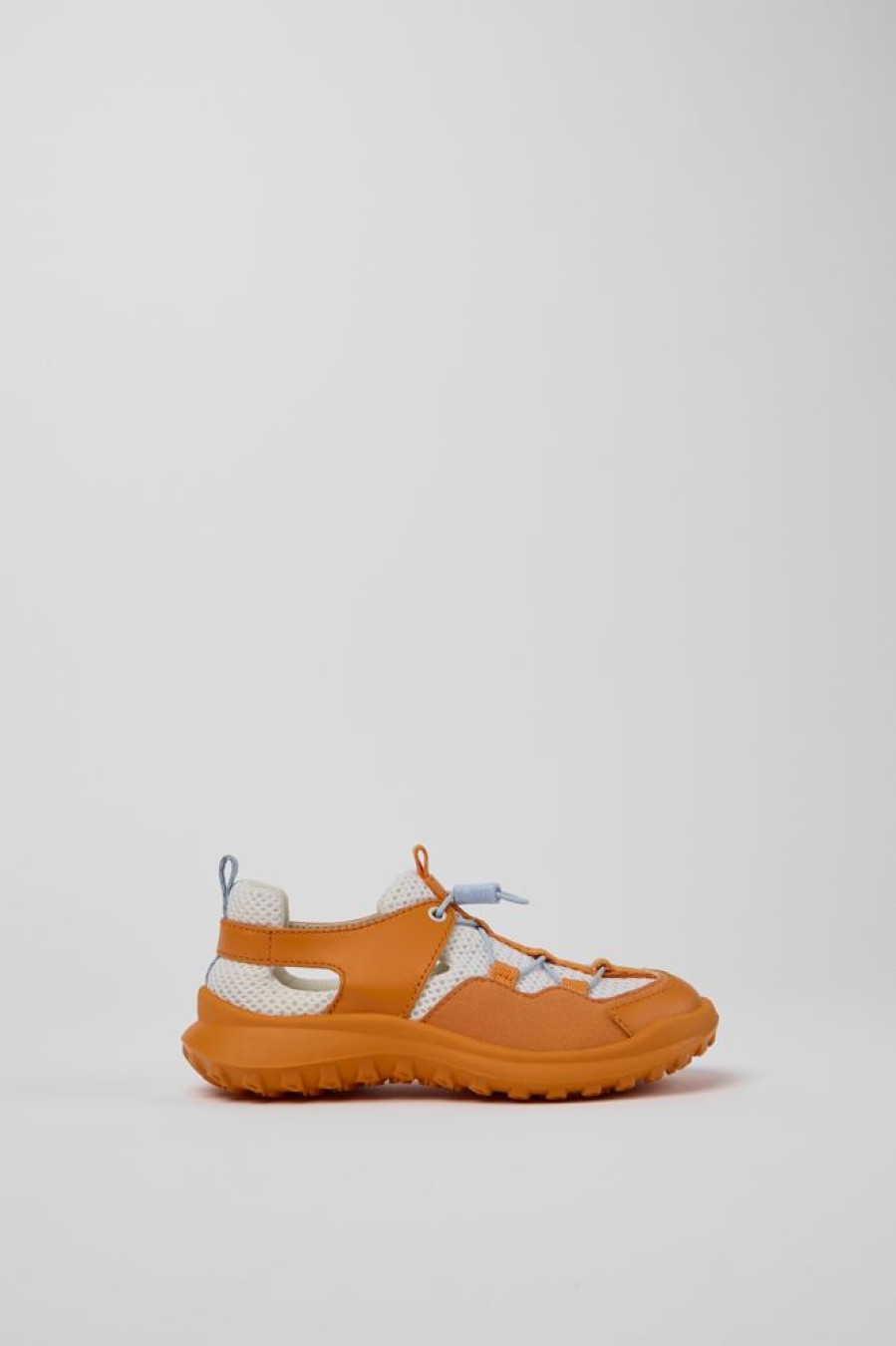 Kinder CamperLab Schnurschuhe | Kindersneaker In Orange Mit Weis