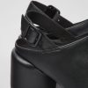 Damen CamperLab Sneaker | Schwarzer Damenabsatzschuh Aus Leder