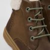 Kinder CamperLab Stiefel | Braune Kinderstiefelette Aus Leder Und Nubukleder