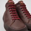 Damen CamperLab Stiefeletten | Brauner Damensneaker Aus Leder