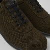 Herren CamperLab Lassige Schuhe | Brauner Herrenschuh Aus Wolle, Viskose Und Leder