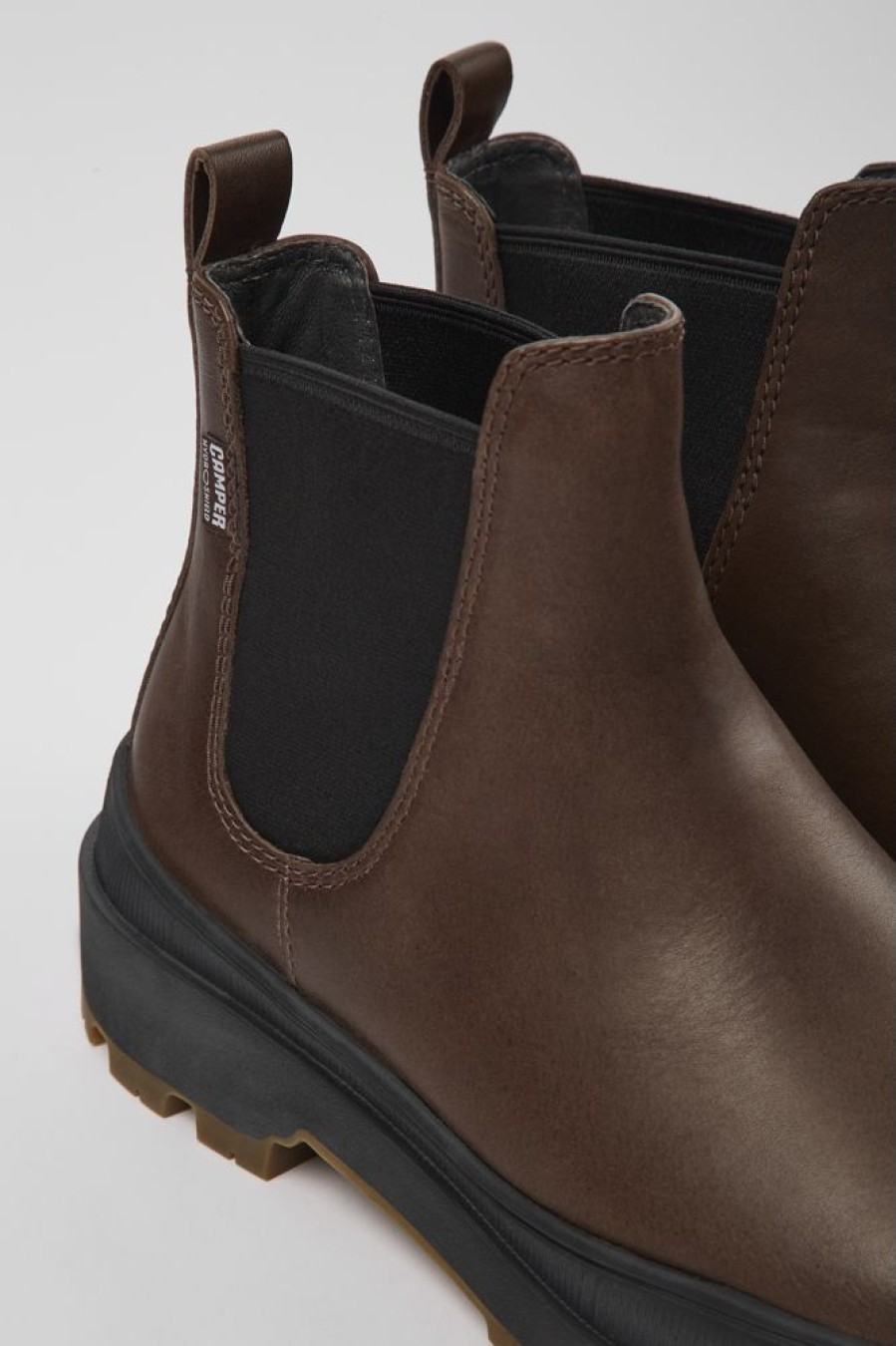 Damen CamperLab Stiefeletten | Braune Damenstiefelette Aus Leder