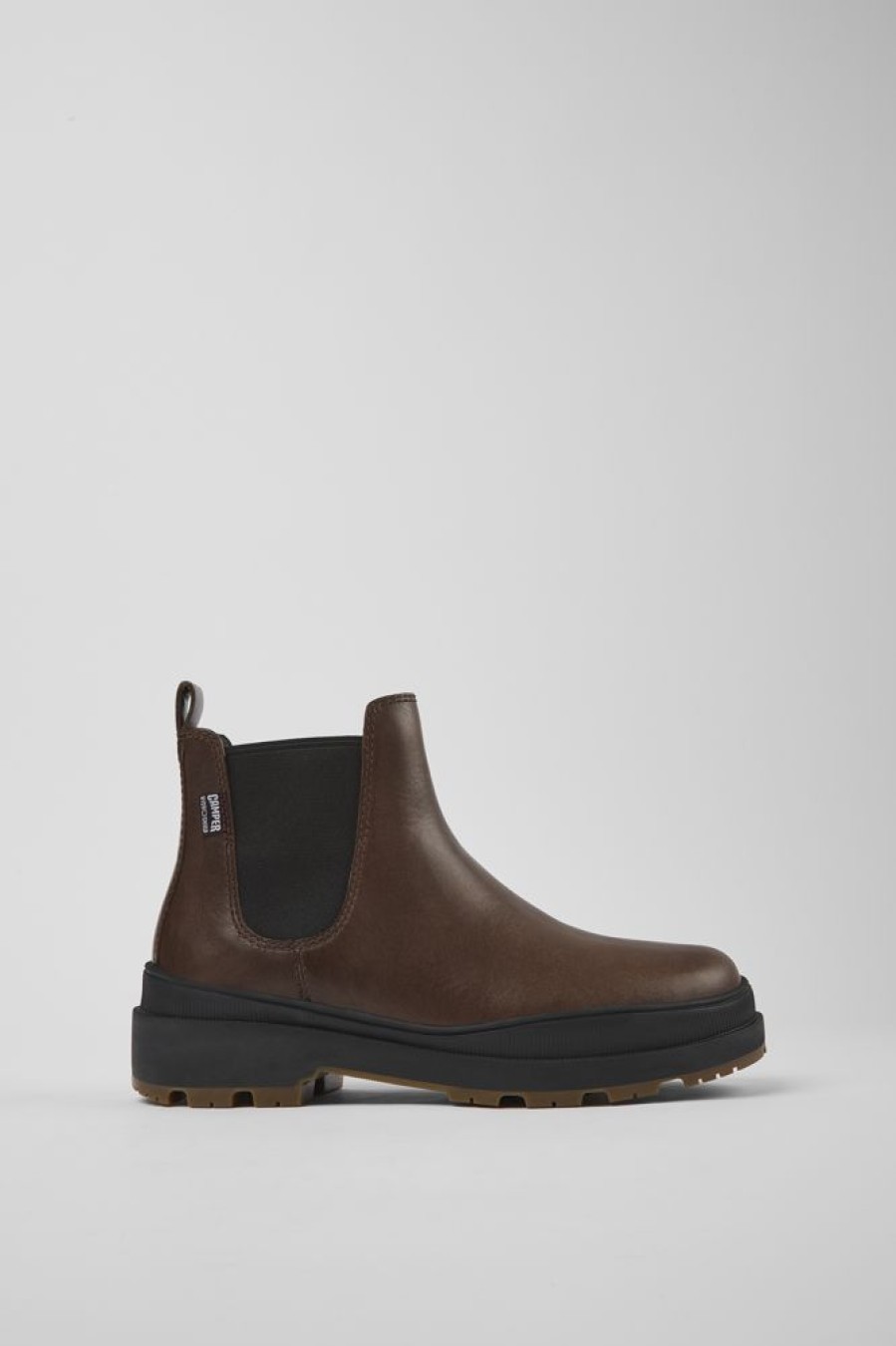 Damen CamperLab Stiefeletten | Braune Damenstiefelette Aus Leder