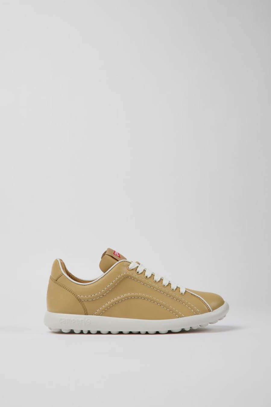 Damen CamperLab Sneaker | Beiger Damensneaker Aus Leder