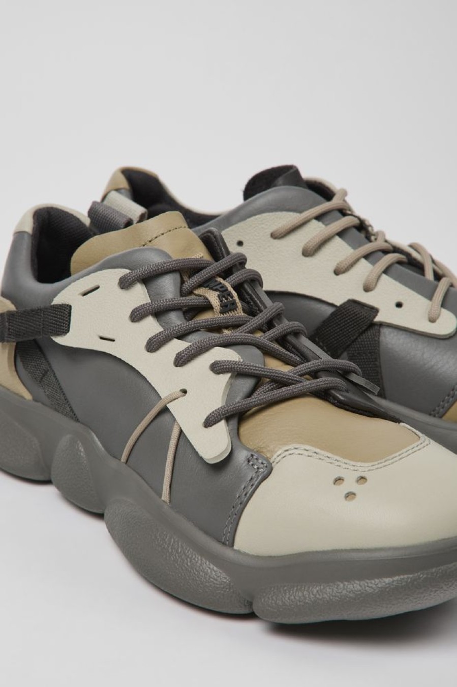 Damen CamperLab Sneaker | Mehrfarbiger Damensneaker Aus Leder Und Textil