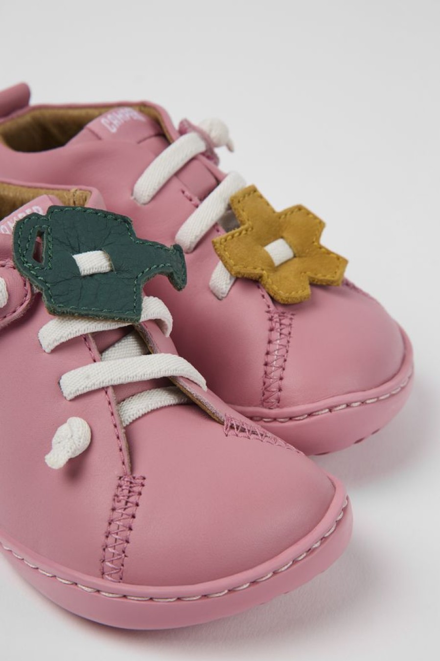 Kinder CamperLab Stiefel | Rosafarbener Kinderschuh Aus Leder