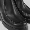 Damen CamperLab Stiefeletten | Schwarzer Damenstiefel Aus Leder