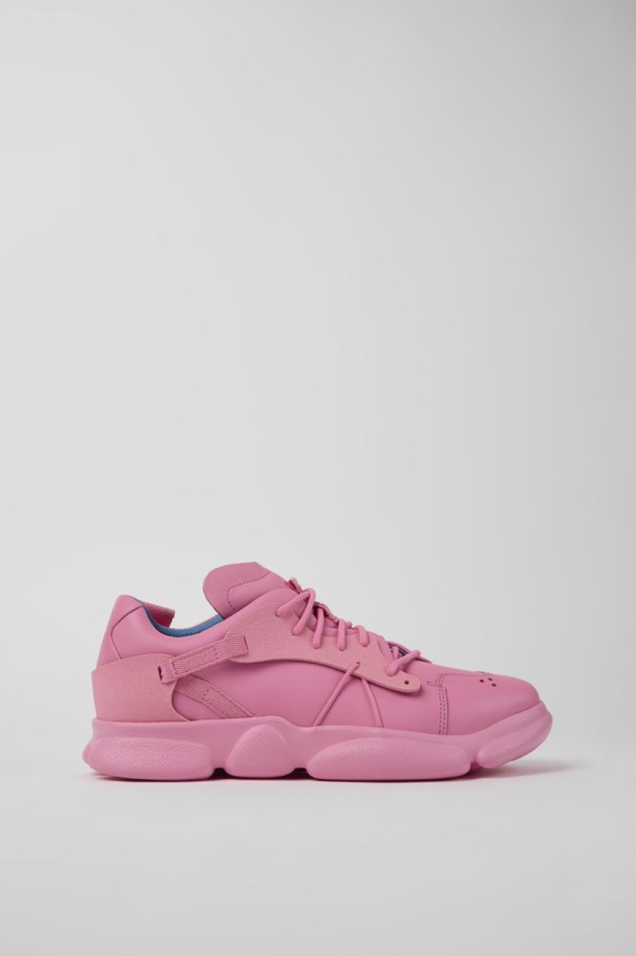 Herren CamperLab Sneaker | Rosa Herrensneaker Aus Leder Und Textil